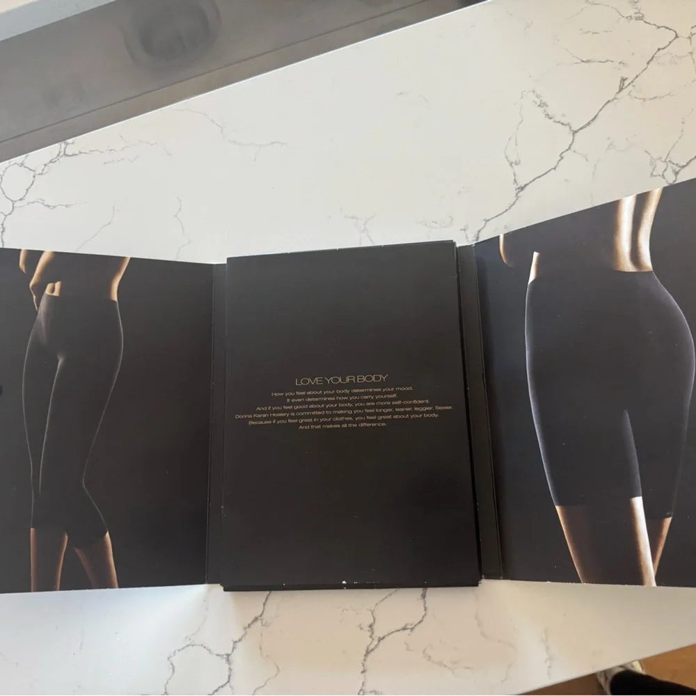 Donna Karan Hosiery, Level 2 Mid-thigh, Size M, Dk Beige, NIB / Unopened - Picture 5 of 6